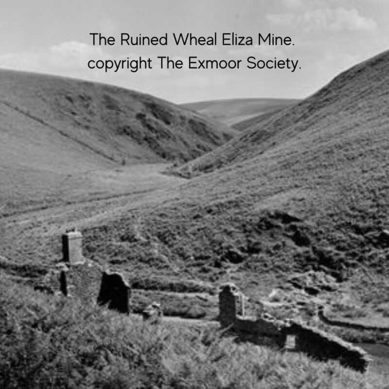 Ruins of the Wheal Eliza Mine, Exmoor. Copyright The Exmoor Society.