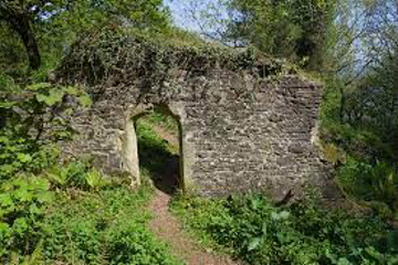 The ruins of Burgundy Chapel, Exmoor.