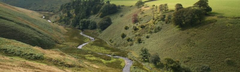 The valley of the River Barle, Exmoor. Site of the Wheal Eliza Mine and the murder of Anna Maria Burgess.