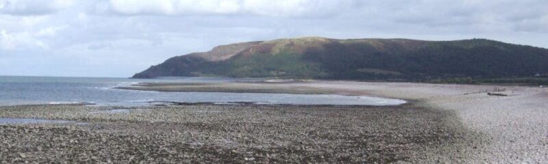 The shingle ridge, Bossington, Porlock, Exmoor.